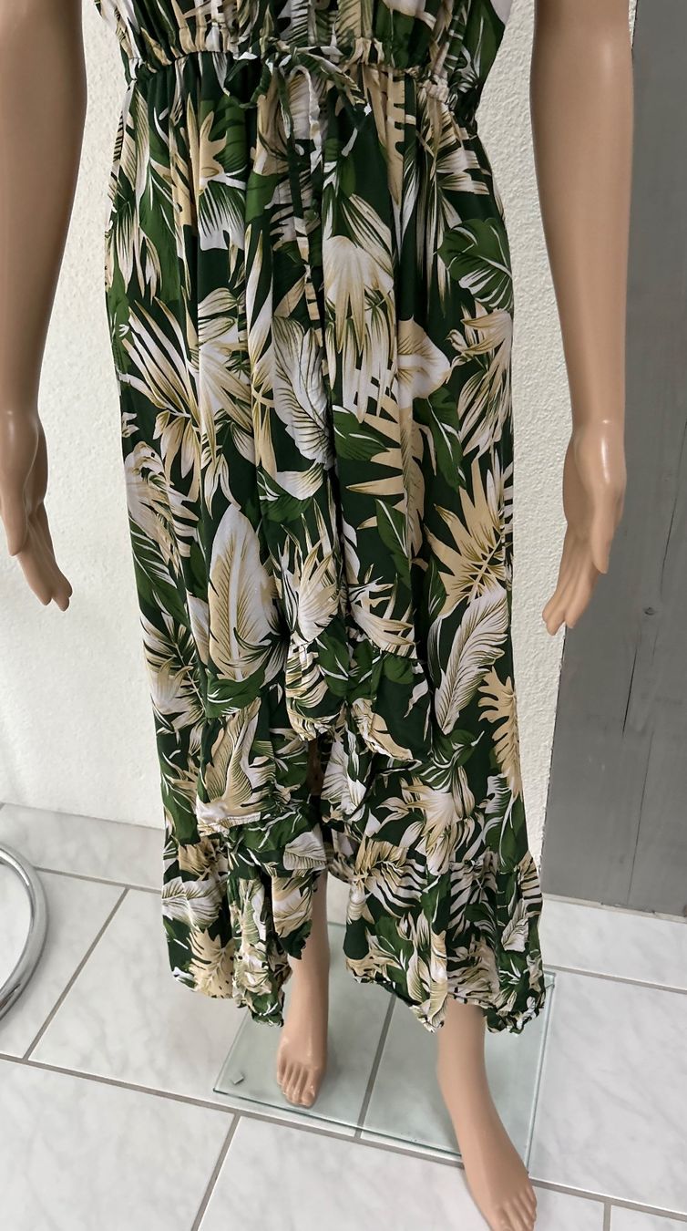 Kleider: Off-Shoulder Summer Dress with Tropical Leaf Print - Size S – Neu (gemäss Beschreibung) aus Saland von ele_vc96 3