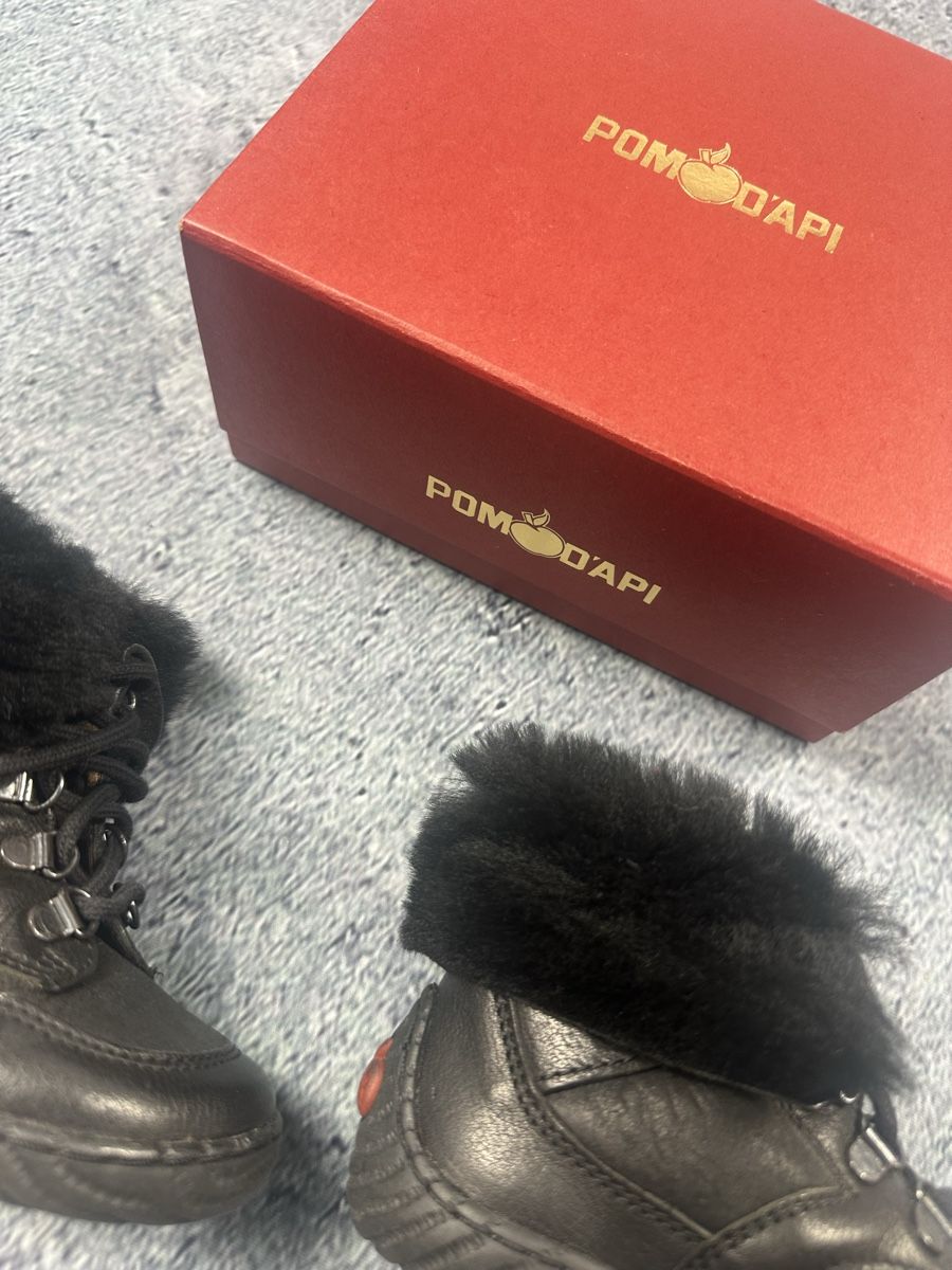 Pom d'Api Schuhe für Jungen: Pom d'Api Winterstiefel, Schwarz, Top Zustand! – Neu und originalverpackt aus Luzern von kim221080 2