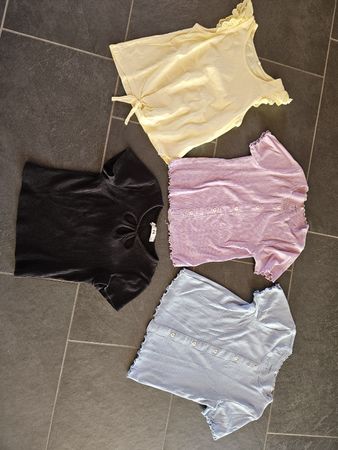 T-Shirt Set Mädchen 4er Pack diverse Farben Grösse 134