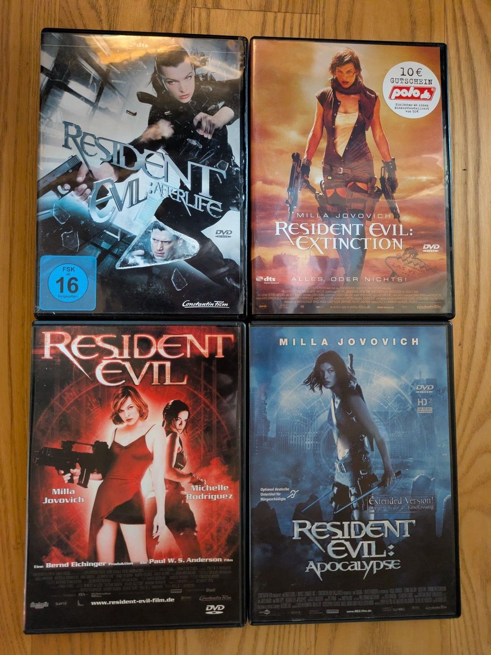 Tutti i DVDs: Resident Evil DVD-Collection (4 DVD's) – Usato da Männedorf venduto da Pacer19