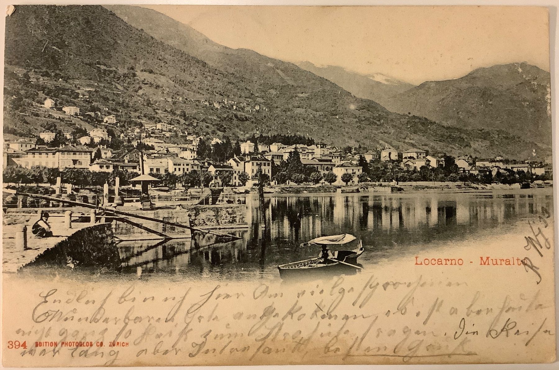 Cartoline postali: ALTE ANSICHTSKARTE, LOCARNO MURALTO, FRANKIERT 1902 – Usato da Ostermundigen venduto da L29