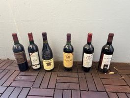 6 Flaschen Wein ( aus Nachlass)