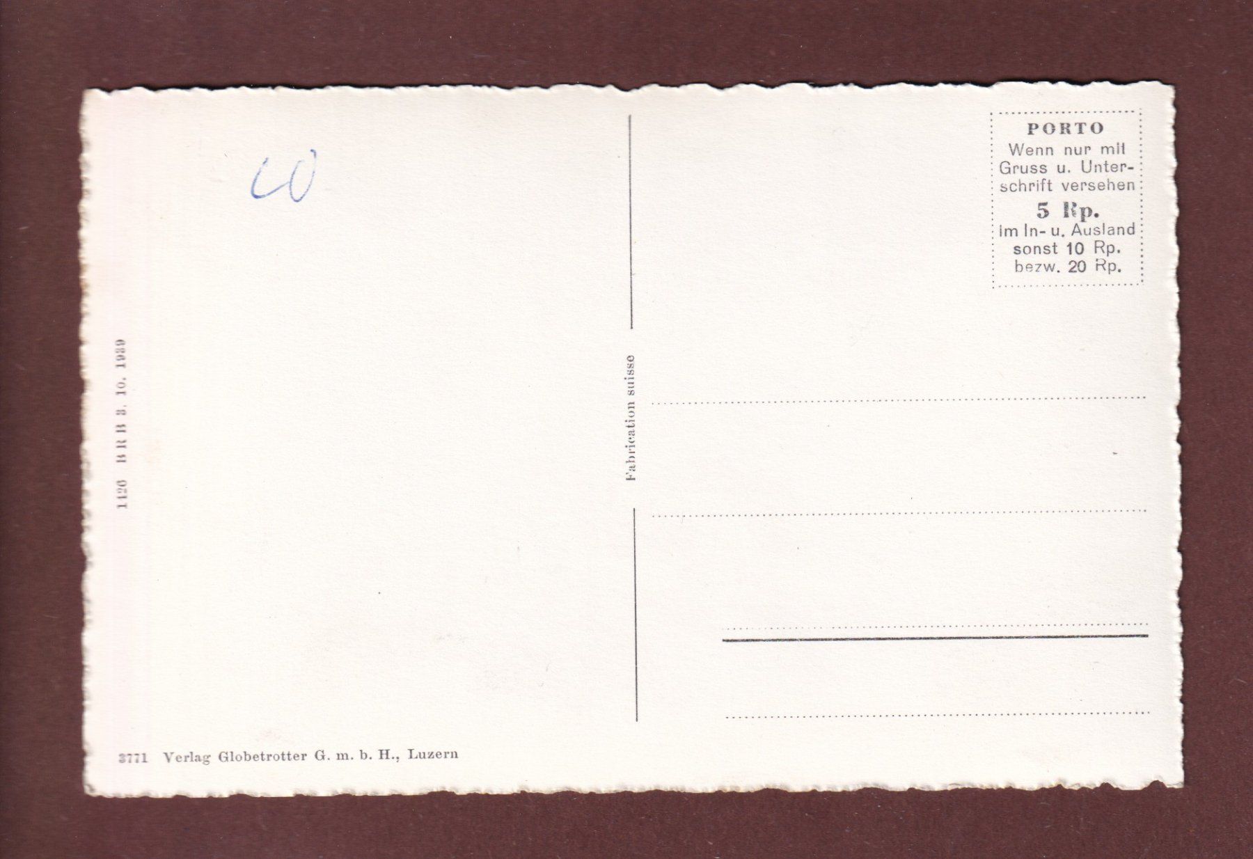 Cartoline postali: Park Hotel BÜRGENSTOCK – Usato da Pully venduto da nicecards 1
