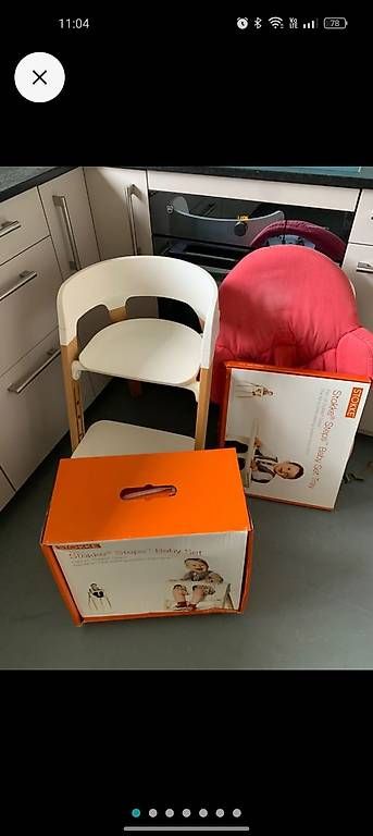 Stokke Seggioloni: Stokke Kinderstuhl mit Zubehör – Usato da Zürich venduto da style-and-design.zh 3