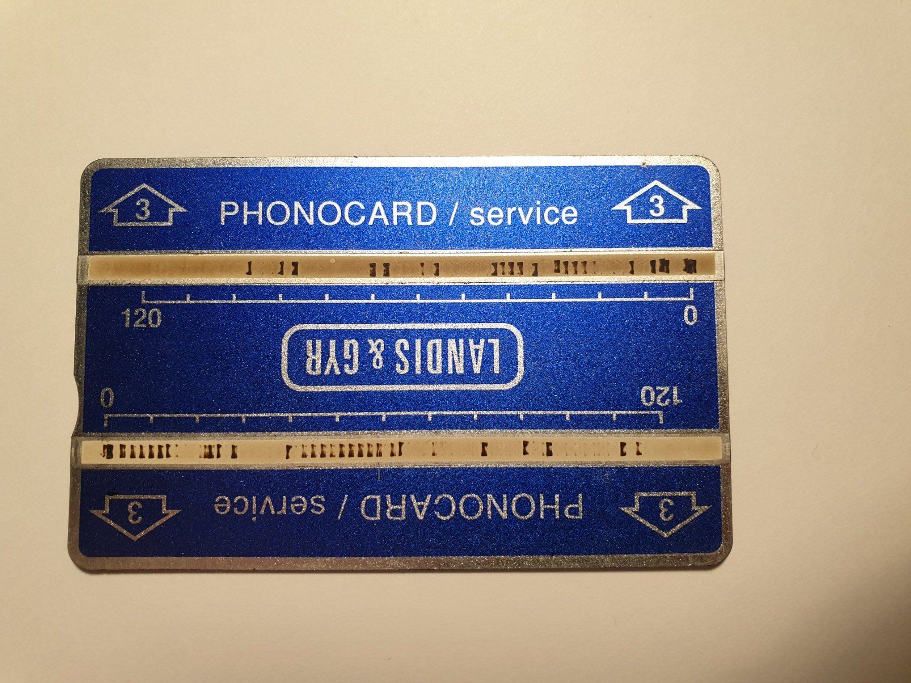 Schede telefoniche: Phonocard Service 410K – Usato da Rain venduto da chesz