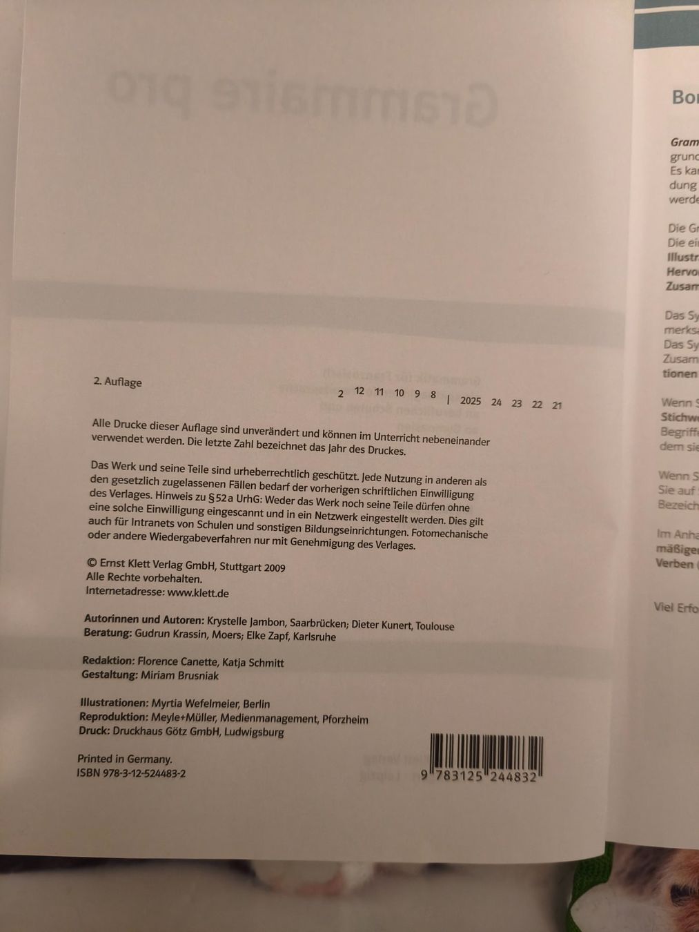 Livres: Französisch Grammatik – Neuf (Voir description) à Starrkirch-Wil par wae_xd2j 1