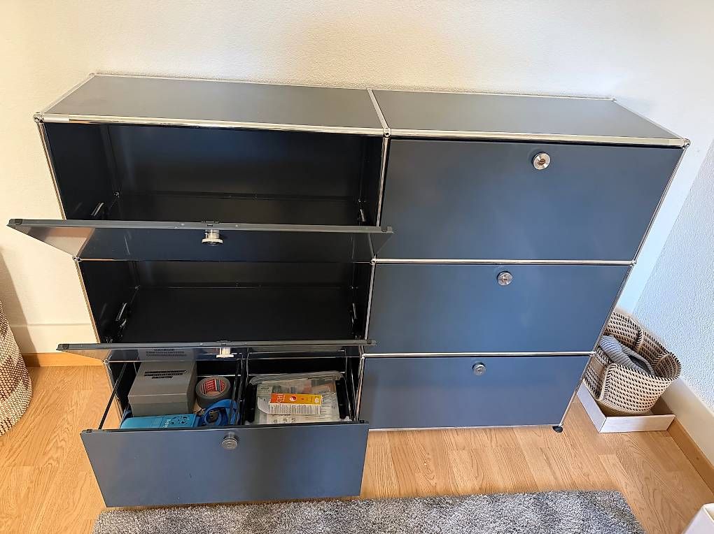 Scaffali: USM Haller Sideboard 2x3 Anthrazit  150 cm – Usato da Bern venduto da reto_r 2