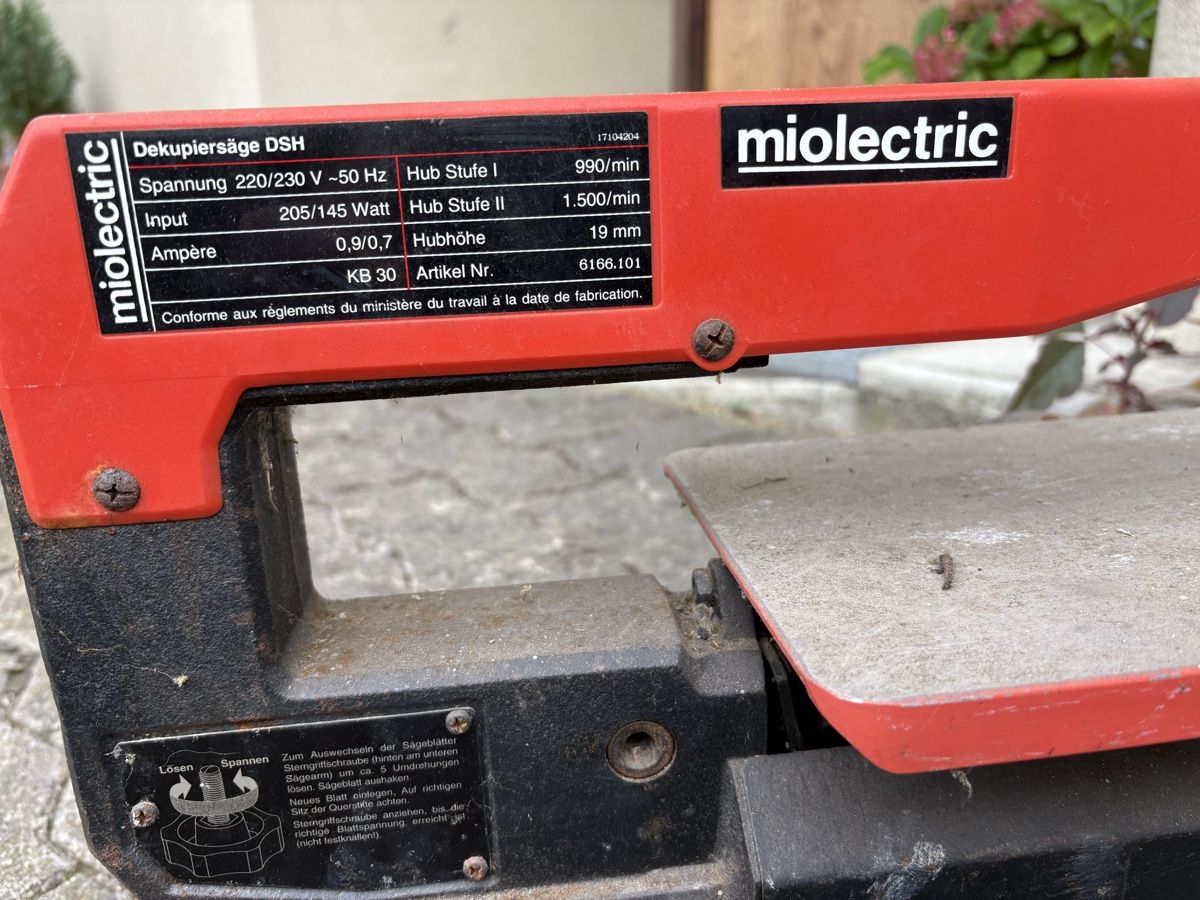 Scies: DECKUPIERSÄGE miolectric DSH – D'occasion à Herzogenbuchsee par warrior77 1