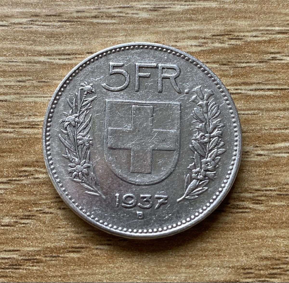 Tutti le monete: 5 Fr. Silbermünze Schweiz 1937 – Usato da Selzach venduto da 321compac 2