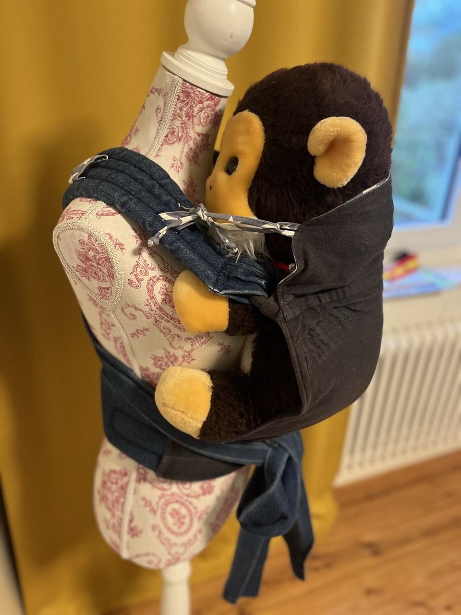 Luemai Marsupi portabebè: Wunderschöne Luemai mit Sternenmuster und Jeans – Usato da Winterthur venduto da Nanole 9