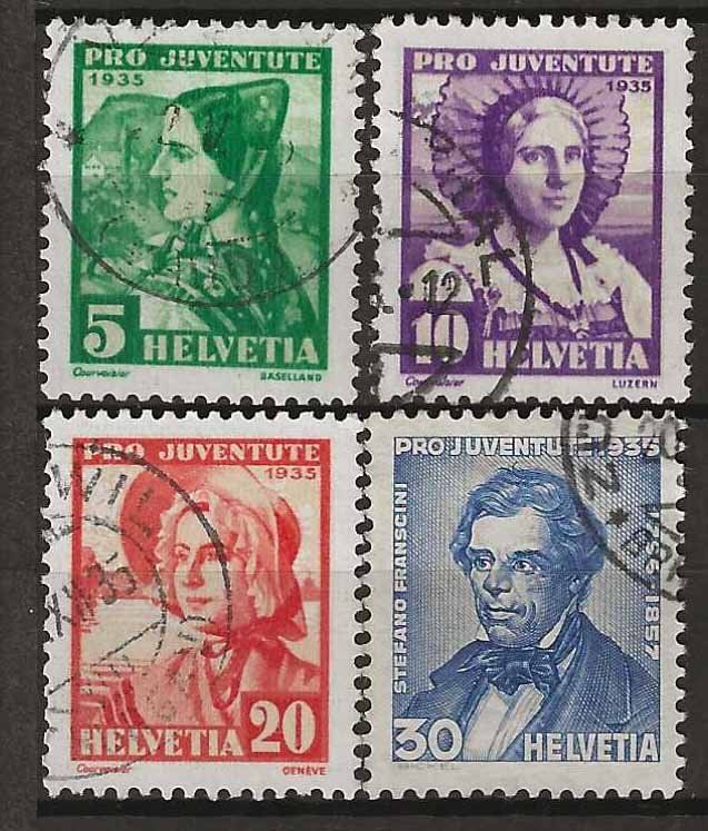 Alle Briefmarken: PJ035 - Pro Juventute 1935 obl. – Gebraucht aus Trélex von Phil_Albert