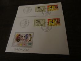 FDC 2002 Europa 2 STÜCK