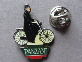 PIN, PANZANI TEIGWAREN PFARRER PRIESTER AUF VELO