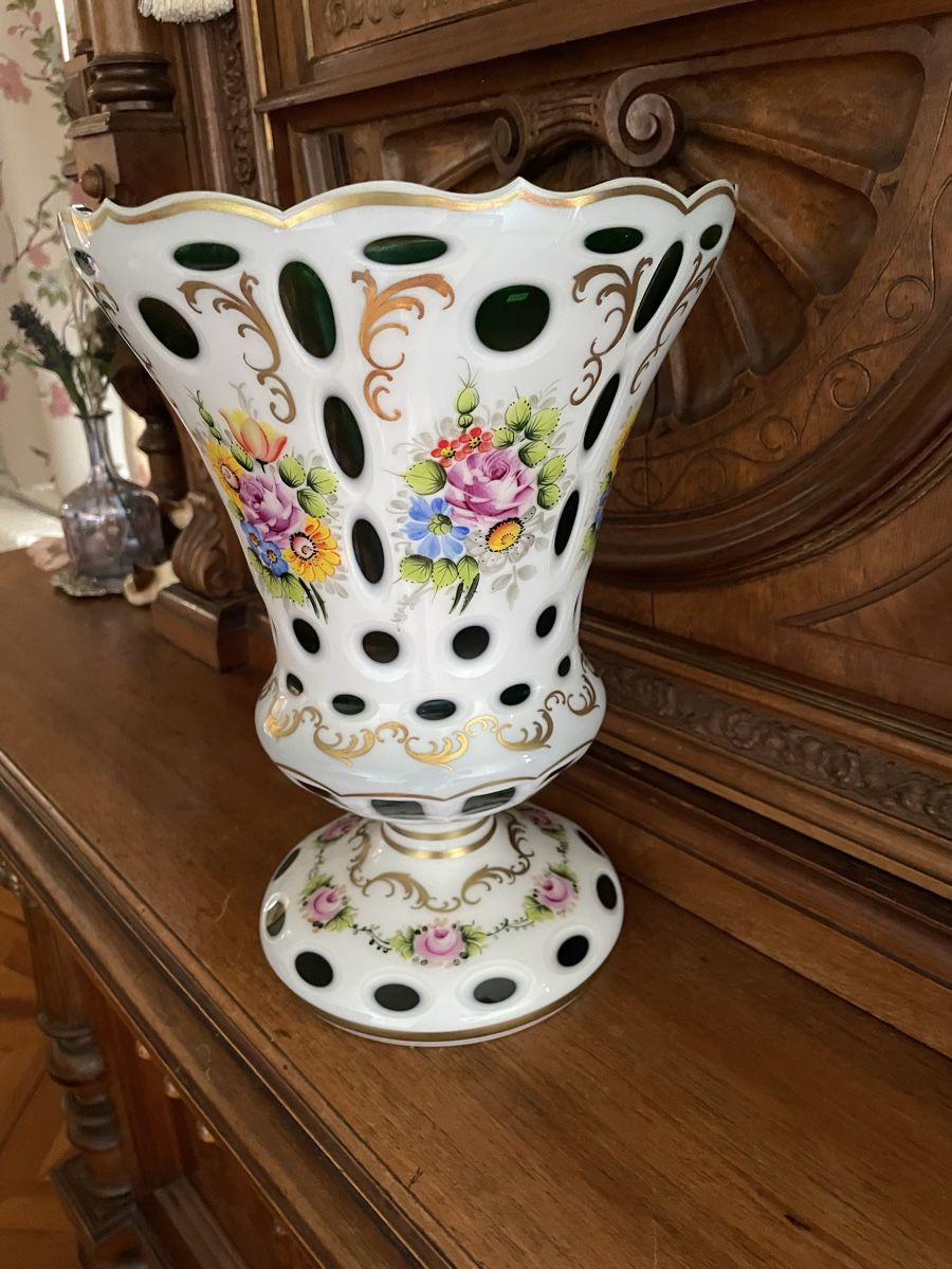 Vasi & Recipienti: Schöne grosse Vase Bohemia  – Usato da Flawil venduto da Naphtali 1