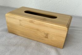 Edle Kosmetiktuchbox aus Bambus – Neu