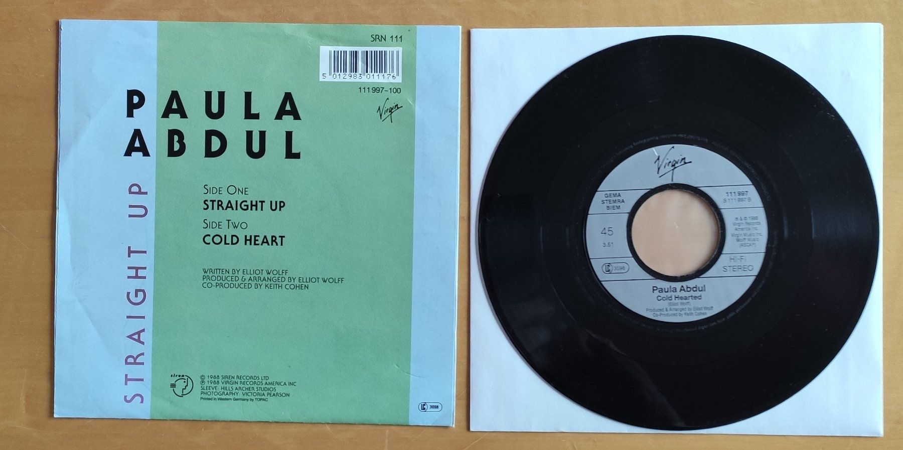 Dischi in vinile: Paula Abdul - Straight Up – Usato da Lenzburg venduto da Pa_hcs 3
