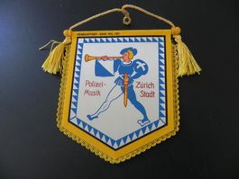 Alter Wimpel Polizei Musik Zürich Stadt