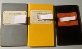 Armee,  Dienstbüchlein, Schiessbüchlein, Zivilschutzbüchlein