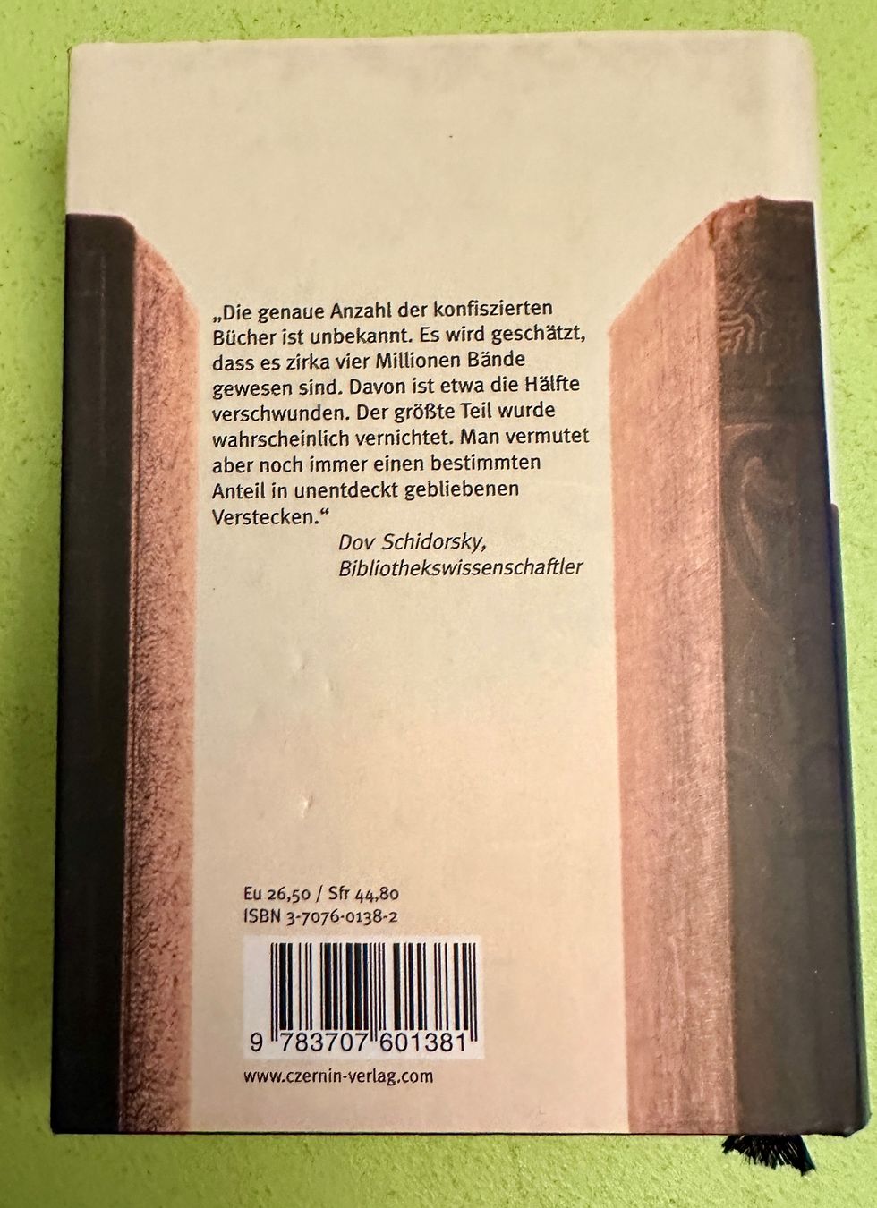 Libri: Evelyn Adunka: Der Raub der Bücher. – Usato da Zürich venduto da allp 8