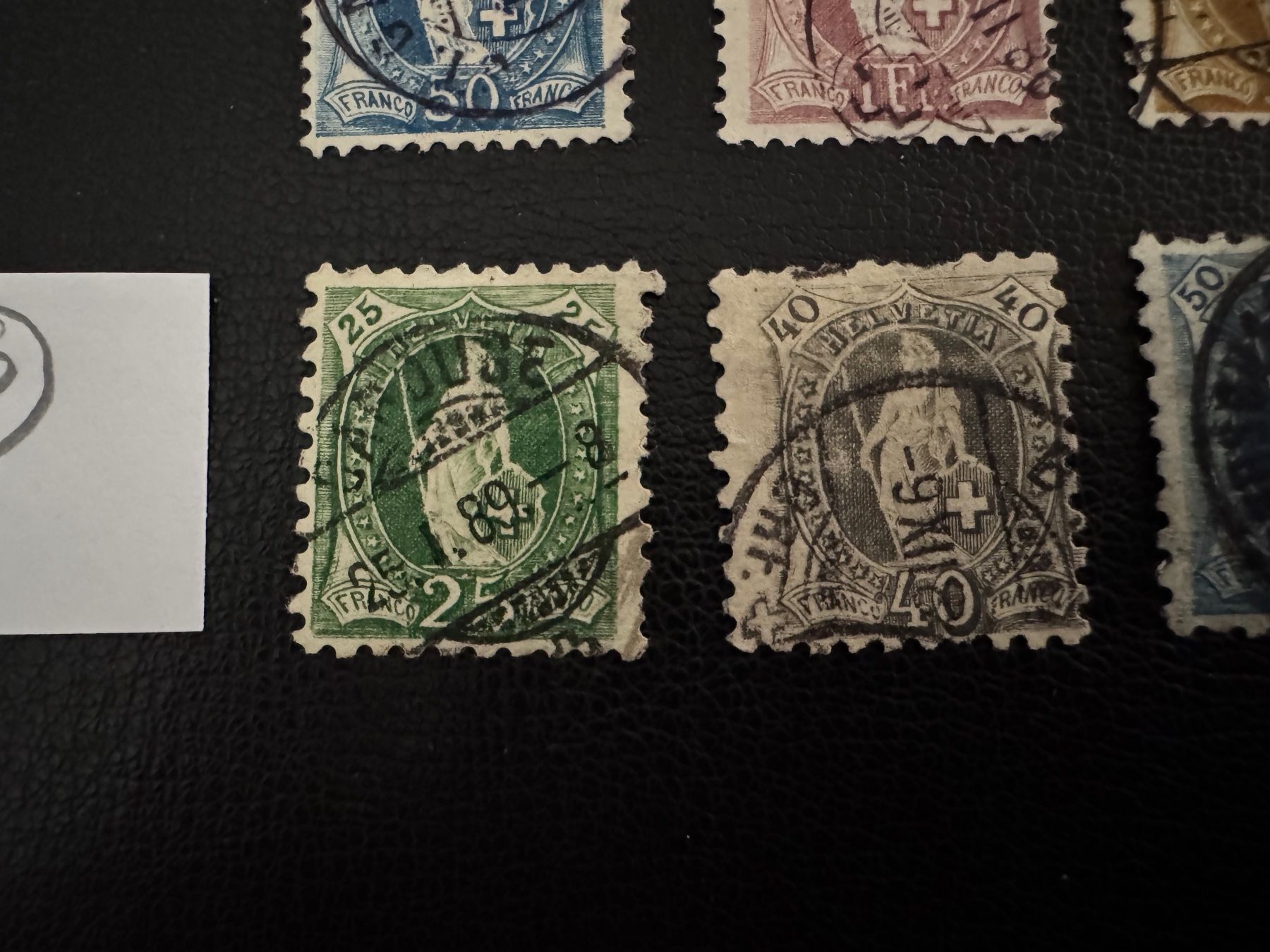 Alle Briefmarken: Stehende Helvetia mit Kontrollzeichen, Typ A/B, gestempelt – Gebraucht aus Stallikon von HILDECH1 4
