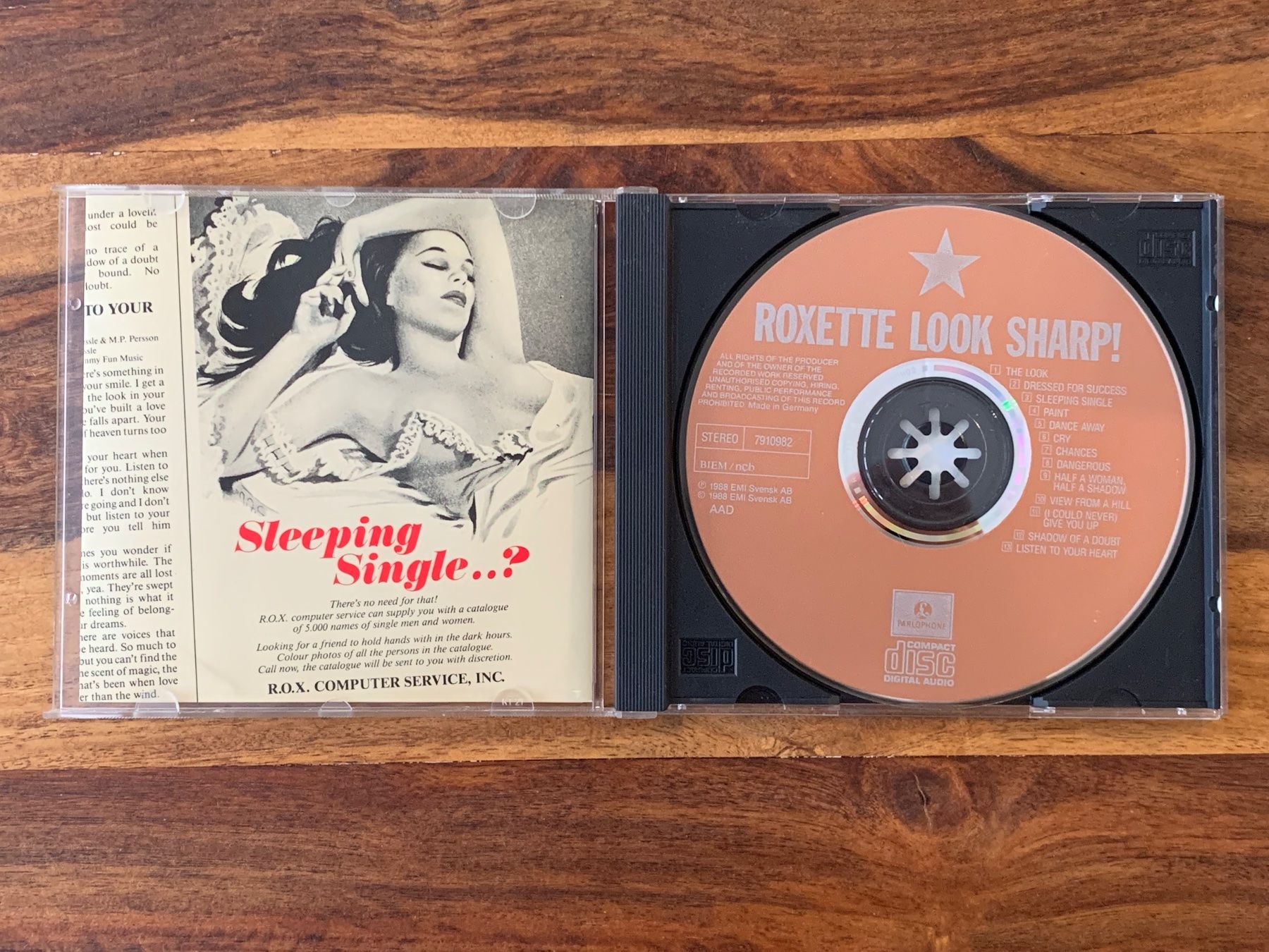 CD: Roxette – Look Sharp! – Usato da Plaffeien venduto da olpari 2