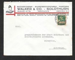 Solothurn illustrierter Brief Walker & Co. 13.4.1929