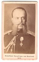 Fotografie Zar Alexander III. von Russla