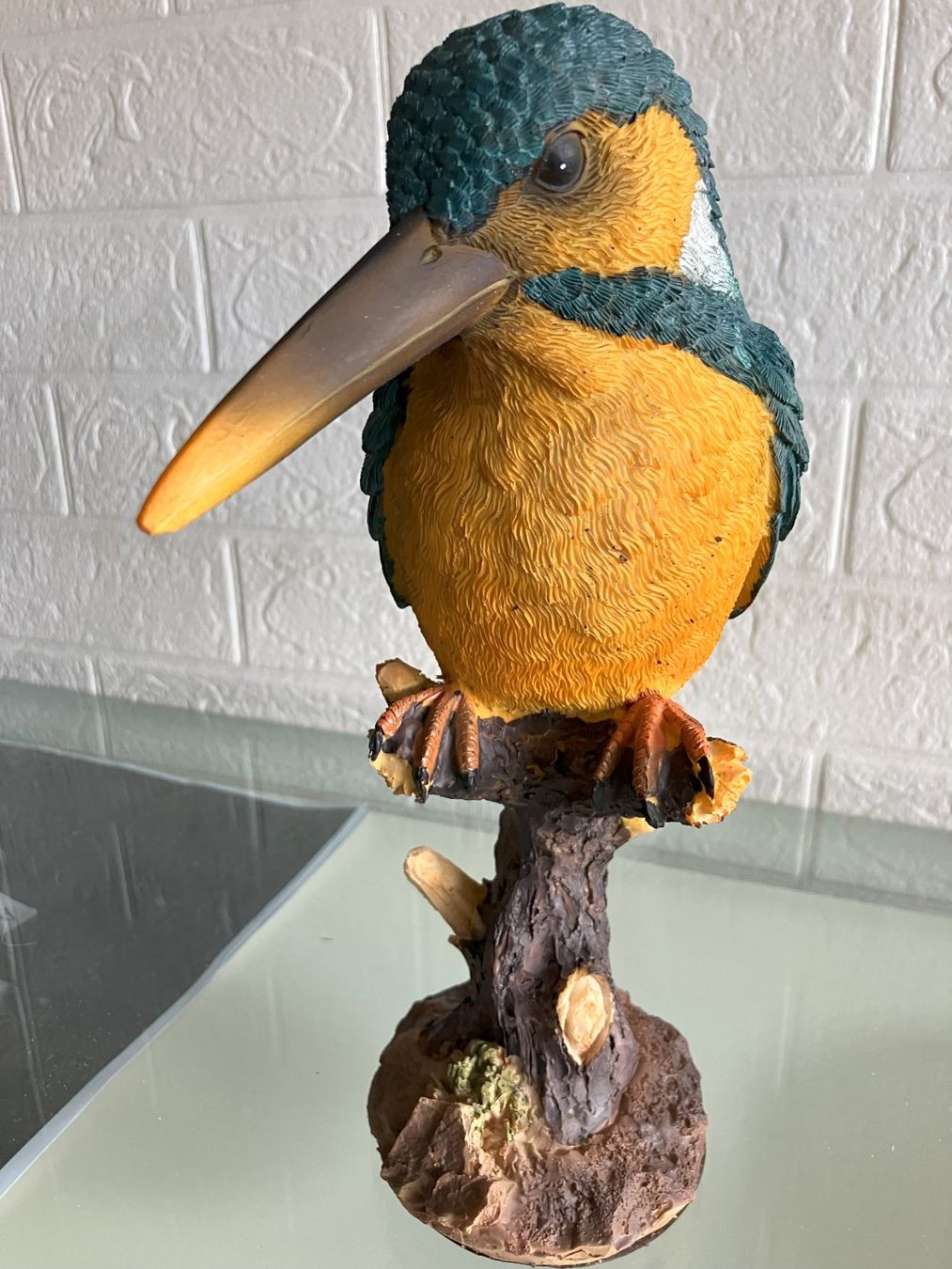 Statuette: Dekofigur Eisvogel auf Ast sitzend, Vogel Figur 30cm – Usato da Schlieren venduto da fab-works