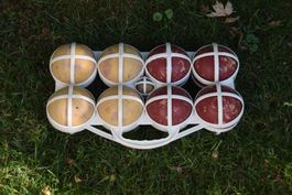 Boccia Kugeln Set 8 Kugeln mit Tragkorb gebraucht