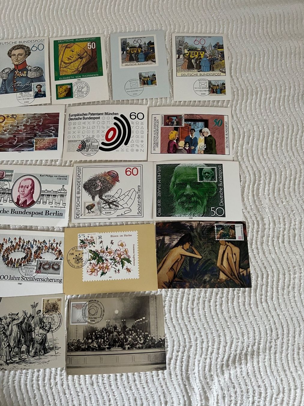 Tutti i francobolli: Lot 30 Stück Maximumkarten BRD1981   (R754) – Usato da Hinwil venduto da Sidi4 3