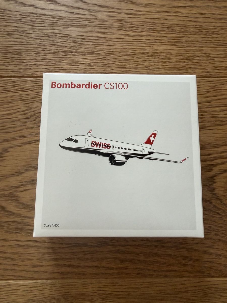 Swiss Kit di modellismo & Modellini statici: Flugzeugmodell SWISS Bombardier CS100 1:400 – Nuovo e nell'imballaggio originale da Effretikon venduto da Saendu24