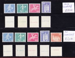 1960 +1964 +1973  Rollenmarken mit  Nummern ** Postfrisch **