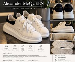 Alexander McQueen Oversized Sneakers – Excellent état 