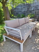 Outdoor Couch / Sitzgruppe mit 3 Modulen inkl. Stoffkissen