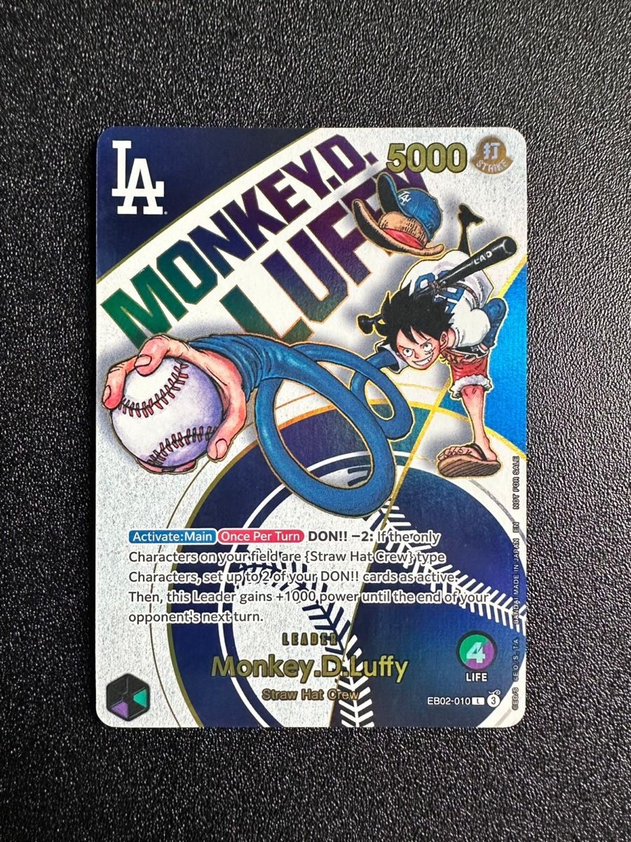 Bandai Sammelbilder & Trading cards: Carta One Piece Monkey D. Luffy LA dodgers – Gebraucht aus Pregassona von Texi10