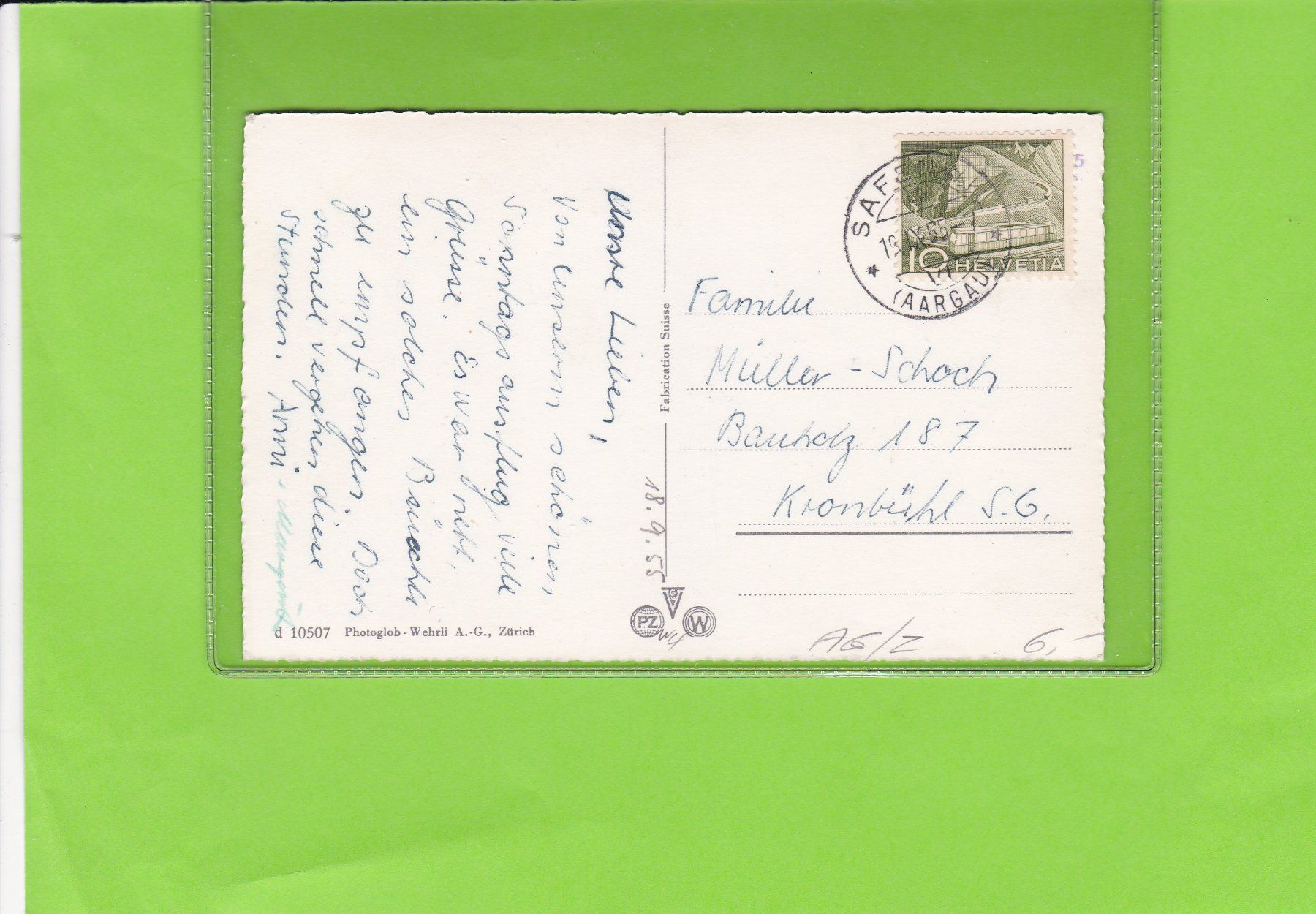 Cartoline postali: Zofingen-Heiterer Platz – Usato da St. Peterzell venduto da neckertal 1