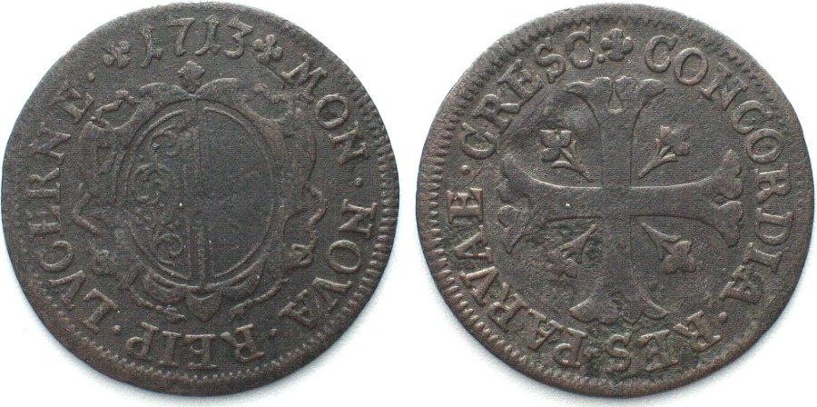 Tutti le monete: LUZERN Halbbatzen 1713 Billon ss+ – Usato da Riehen venduto da sesambestcoins2004