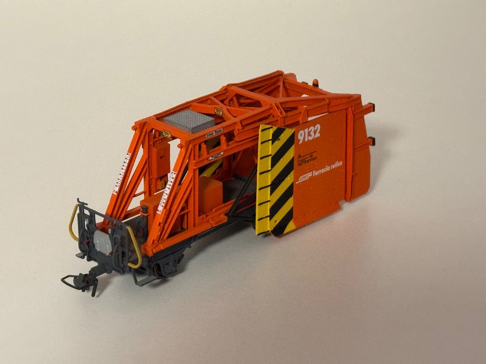 BEMO RhB Xk 9132 Schneeräumer Metall Collection, neu (Neu (gemäss