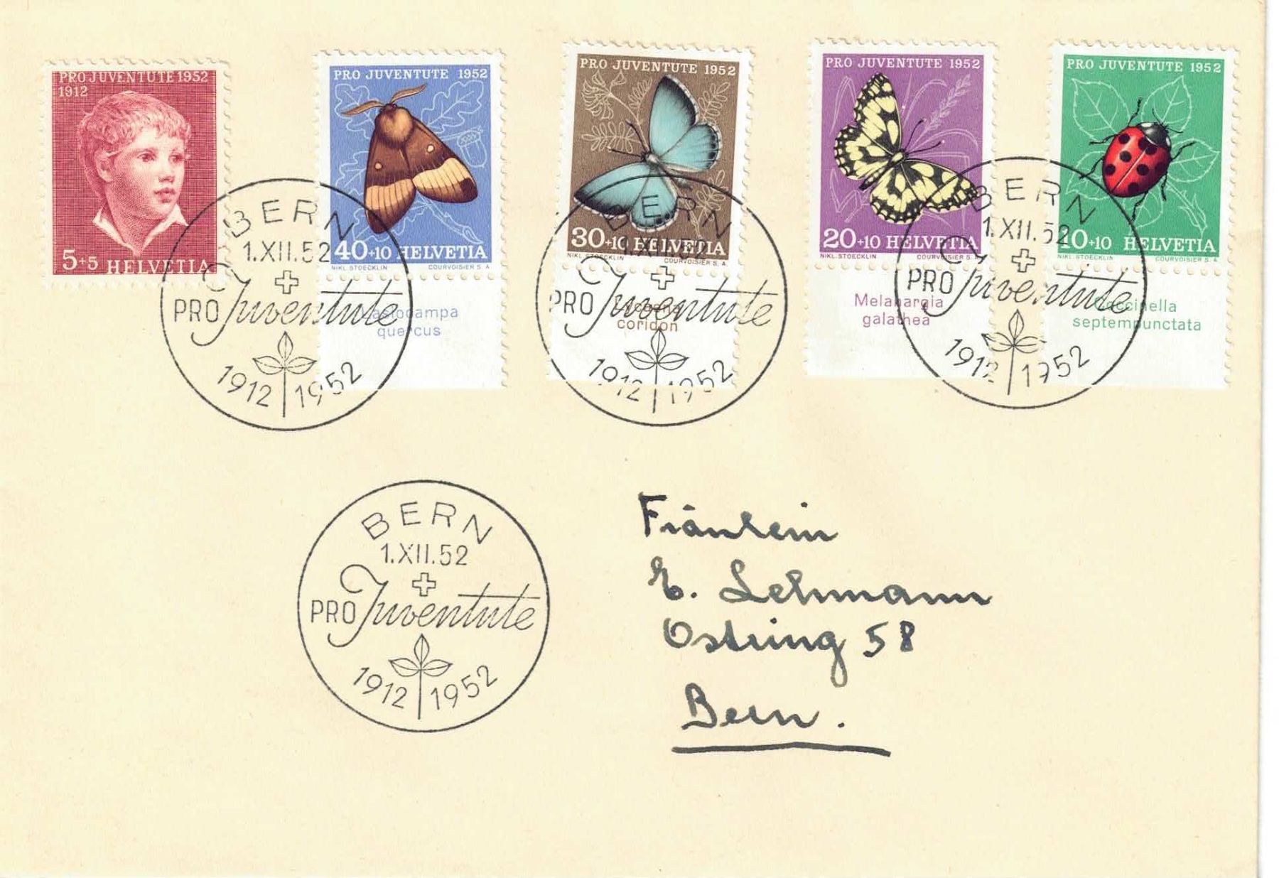 Tutti i francobolli: Pro Juventute Satz 1952 FDC – Nuovo (secondo la descrizione) da Olten venduto da Pjotr8