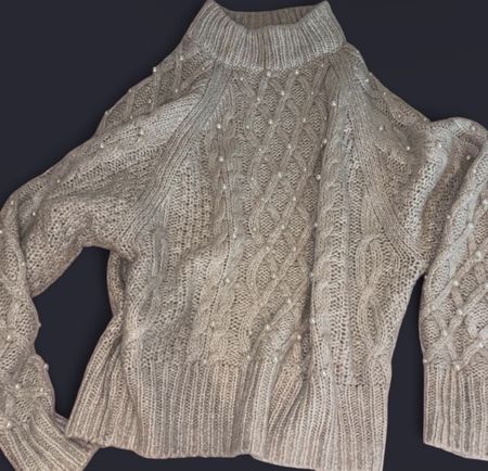 H&M Strickpullover mit Perlen