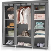 Faltschrank mit Reissverschluss Stoffschrank Kleiderschrank