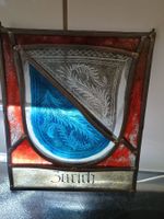 Wappenscheibe Zürich Glas und Zinn 24,5x20,5 cm
