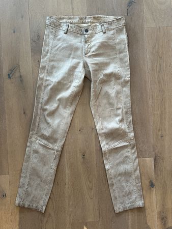 Lapis Italia Lederhose beige