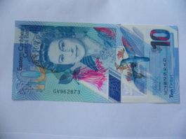 East Caribbean 10 Dollar 2021, P-56, Polymer Banknote, Unc