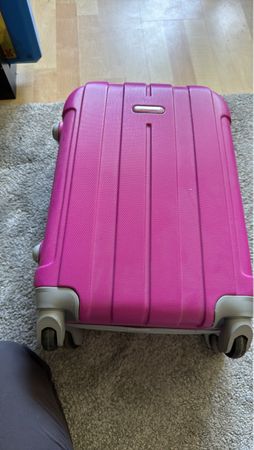 Pinker Handgepäck Reisekoffer Trolley - Leicht und geräumig!