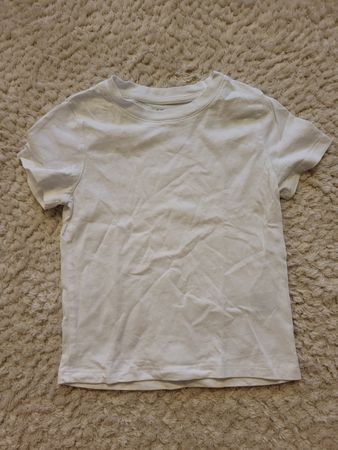 Weisses T-Shirt für Kinder, Sommerkleidung, 98/104