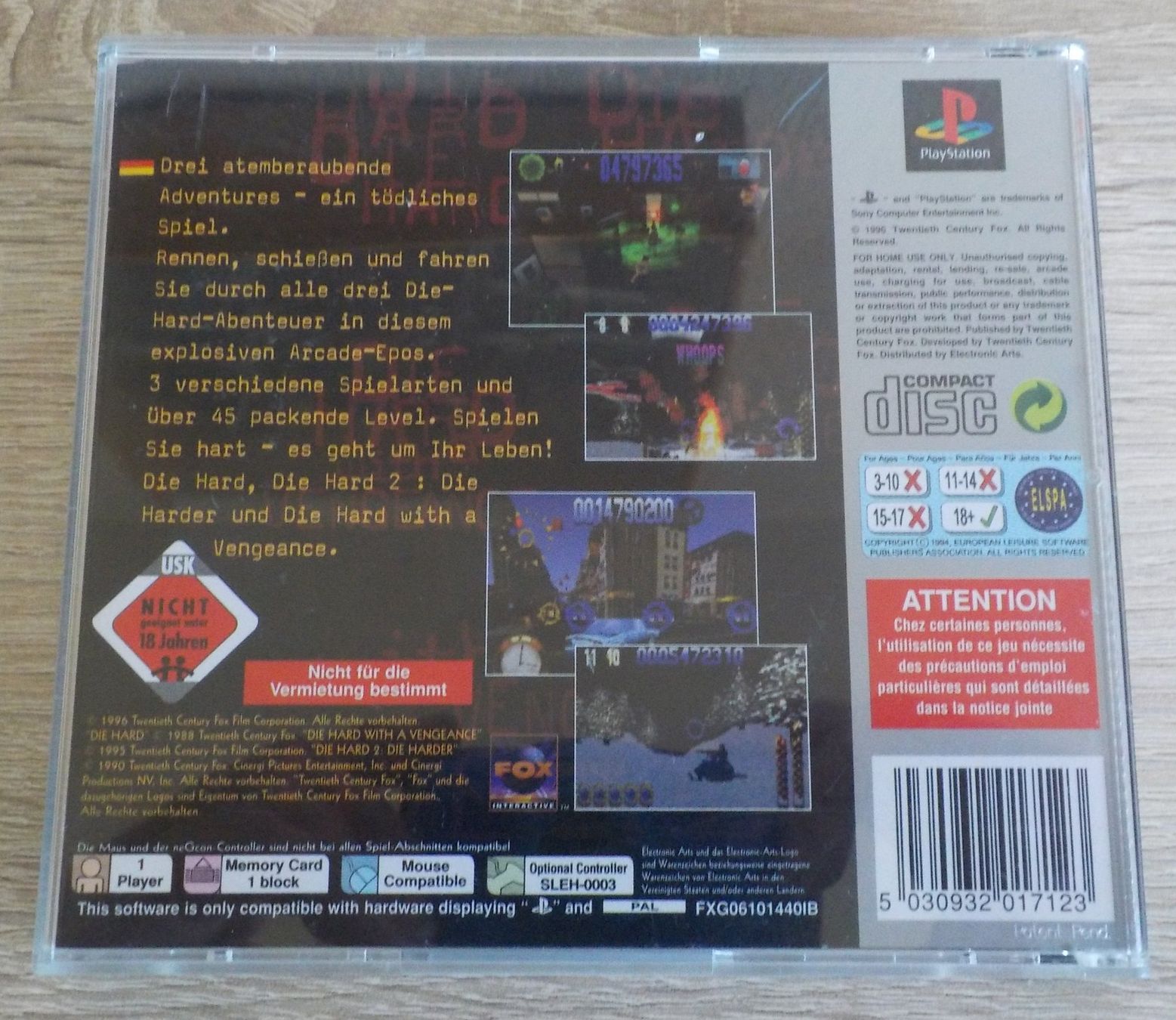 Sony Spiele: DIE HARD TRILOGY – Gebraucht aus Reinach AG von Masi 1