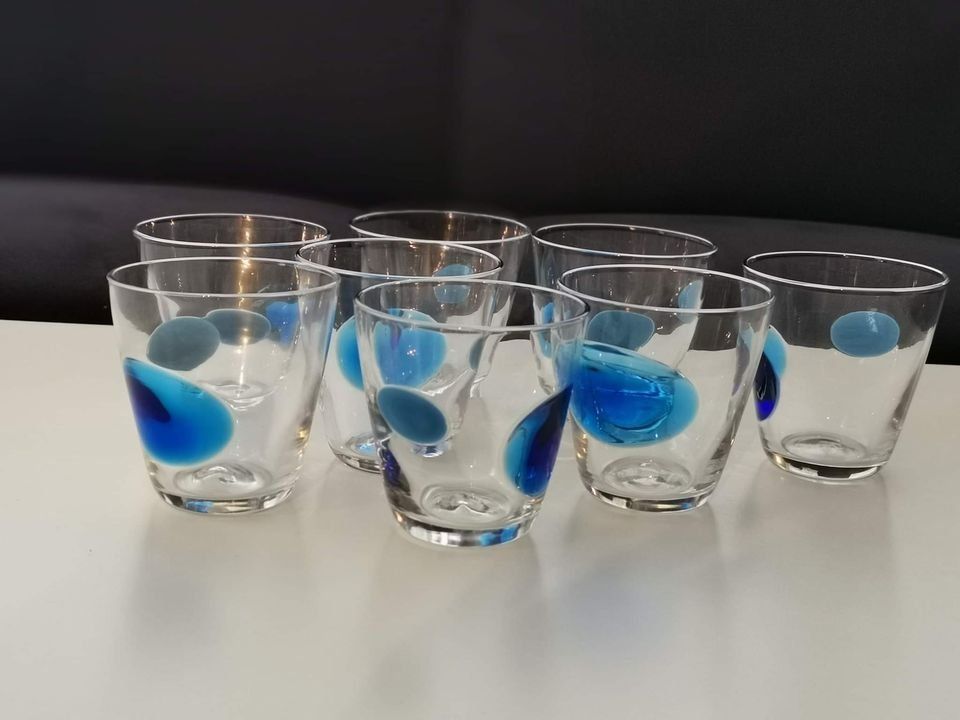 Neviti Karneval-Servietten Mit Blauen Punkten – 16 Stück, 3-lagig Für Bunte Partys