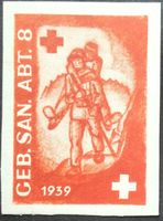 Soldatenmarke 2.WK, Sanitäts Abteilung 8, ges, Wi San 63