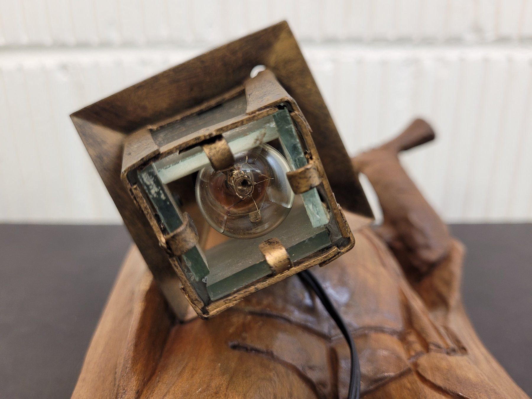 Lampade: Germany Lamp, Nachtwächter Holzfigur geschnitzt mit Lampe – Usato da Nottwil venduto da Wondewa-Shop 5